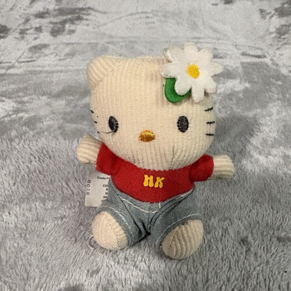 Vintage 2004 McDonald's Hello Kitty 30th Anniversary Corduroy Plush Sanrio Y2K
